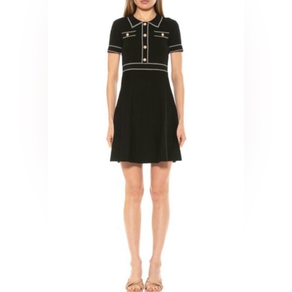 Alexia Admor EUC Size Large Jenna Knit Fit-&-Flare Dress